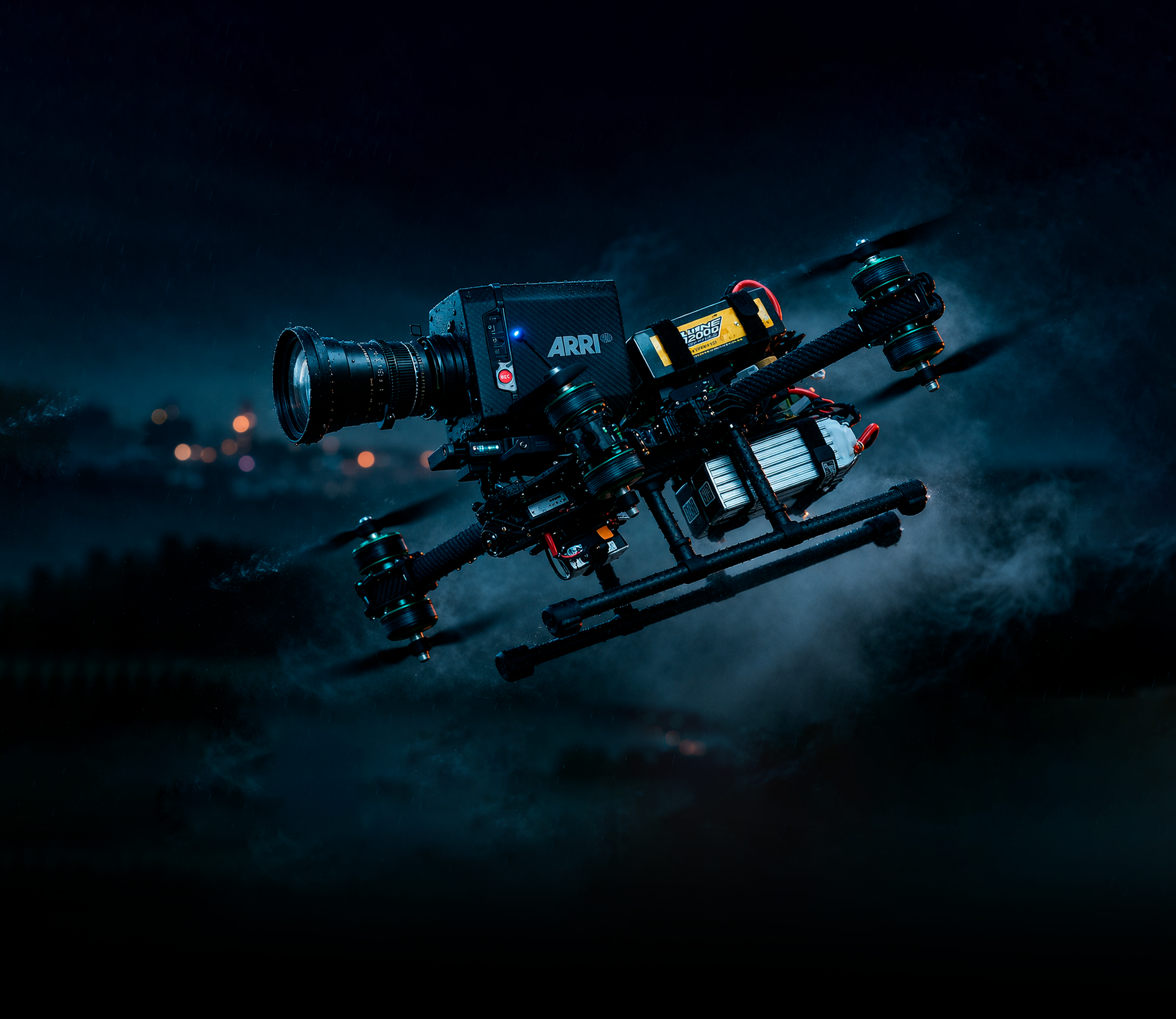 Drone cinematográfico con cámara ARRI — Aerial Rotors